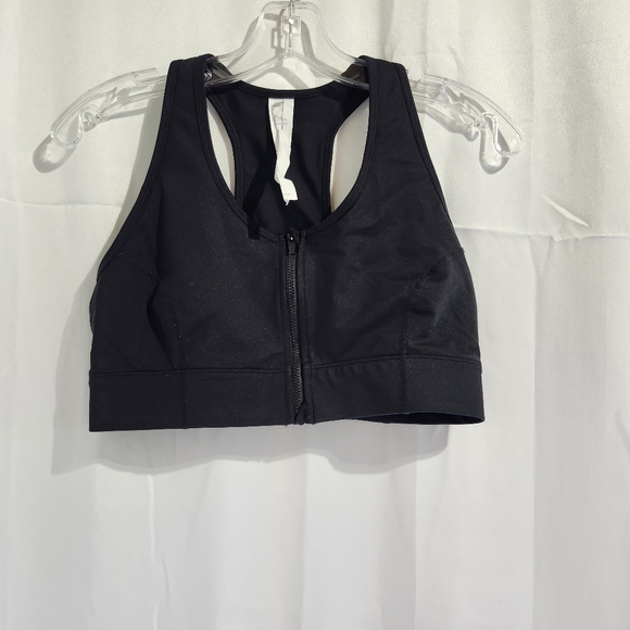 Fabletics Size Medium On-the-go Zip Impact Sports Bra - Picture 2 of 8